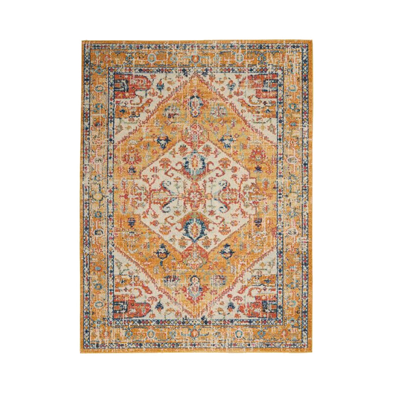 Baylee Oriental Yellow Ivory Area Rug 8’x10′