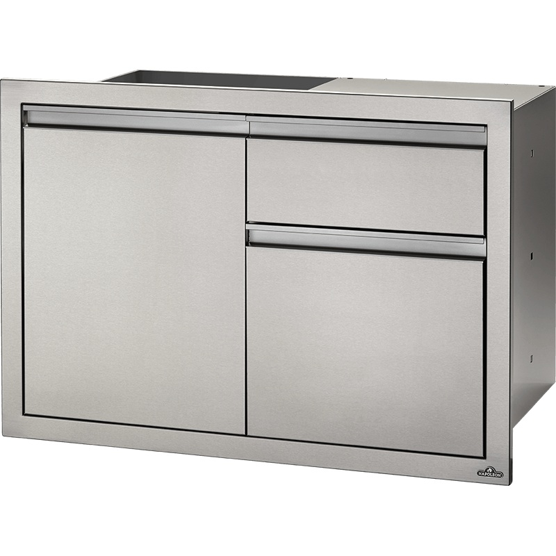 Napoleon Bbq BI36241D2DR 36 x 24 inch Single Door & Standard Drawer and Standard Drawer, Stainless Steel