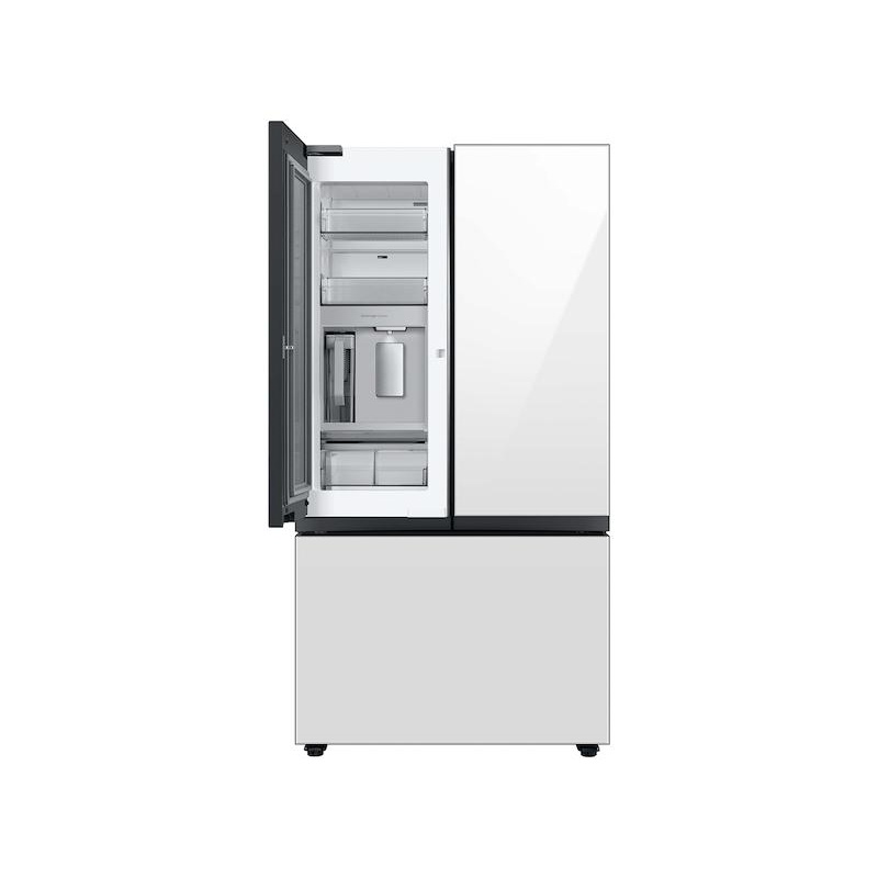Samsung RF24BB660012 Bespoke 3-Door French Door Refrigerator (24 Cu. Ft.) With Beverage Center In White Glass
