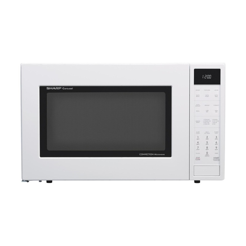 Sharp SMC1585KW Sharp 1.5 Cu. Ft. 900W White Convection Countertop Microwave Oven