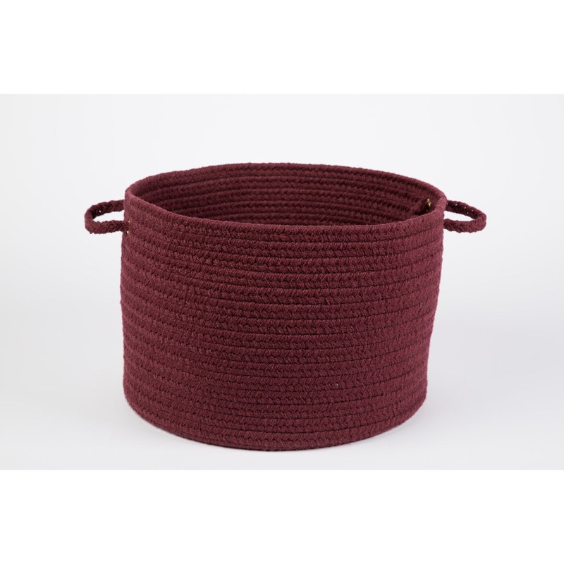 Smyth Fabric Basket August Grove Color: Burgundy