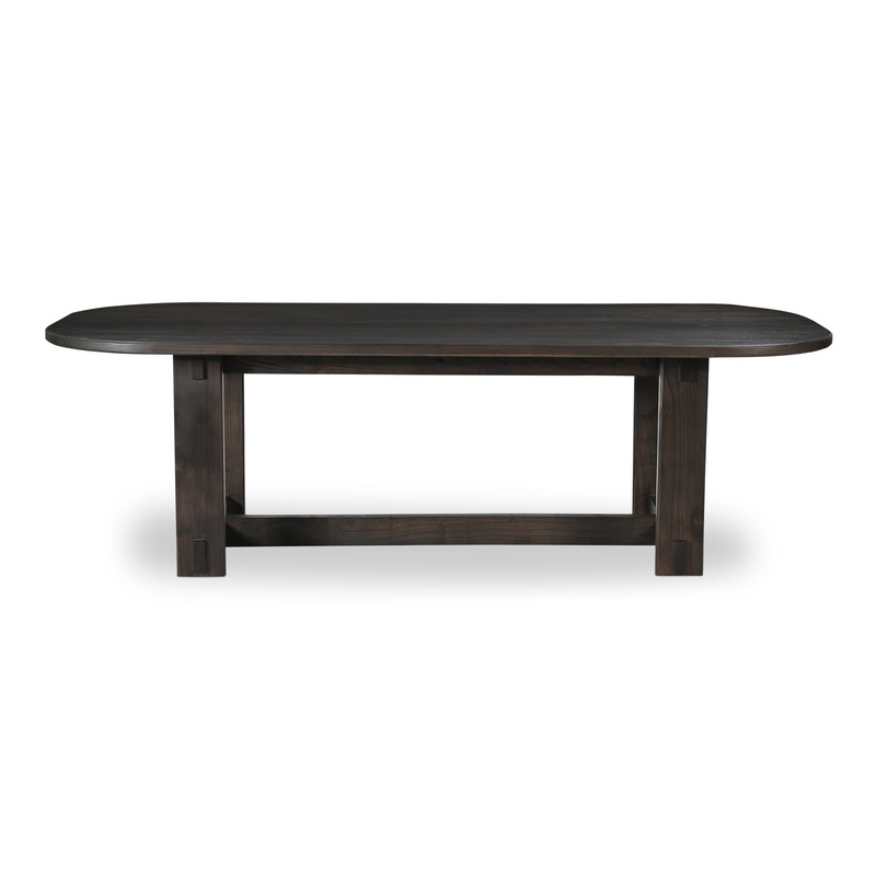 Elegant Oval Solid Wood Dining Table