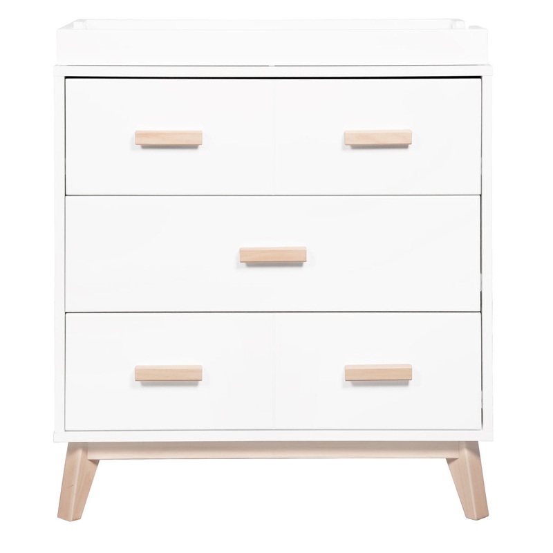 Scoot 3 Drawer Changing Table babyletto Color: White/Washed Natural