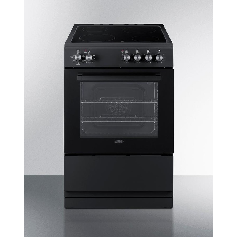 Summit REXT24BL 24″ Wide Electric Smooth-Top Range