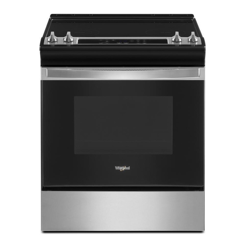 WEE515SALS Whirlpool 34″ Tall Range with Self Clean Oven Cycle