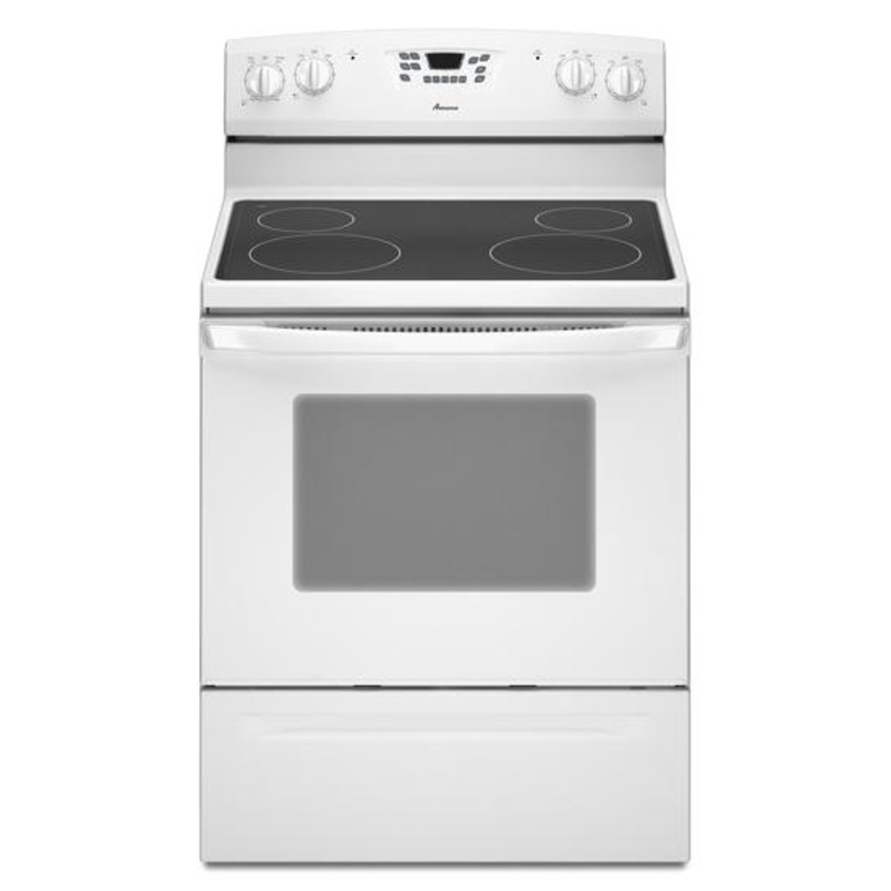 Amana AER5830VAW 4.8 cu. ft. Smoothtop Electric Range with Multiple Radiant Elements