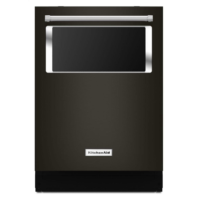 Kitchenaid KDTM804EBS 44 dBA Dishwasher with Window and Lighted Interior – Black Stainless Steel with PrintShield Finish