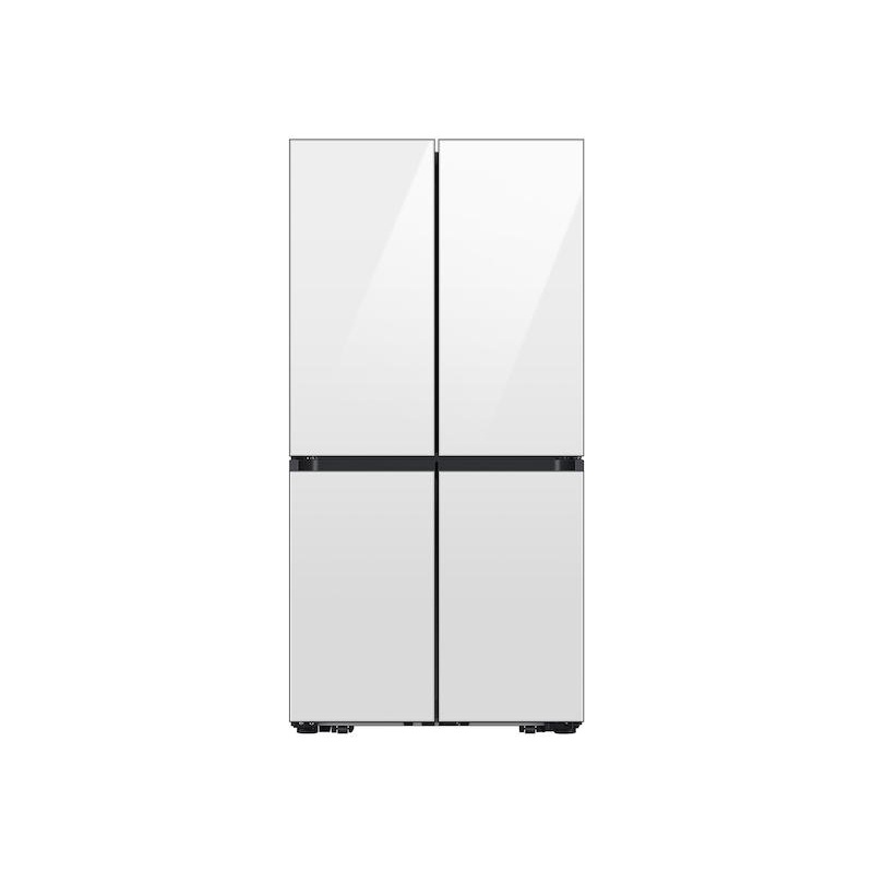 Samsung RF29DB960012 Bespoke 4-Door Flex Refrigerator (29 Cu. Ft.) With Beverage Center In White Glass – (With Customizable Door Panel Colors)