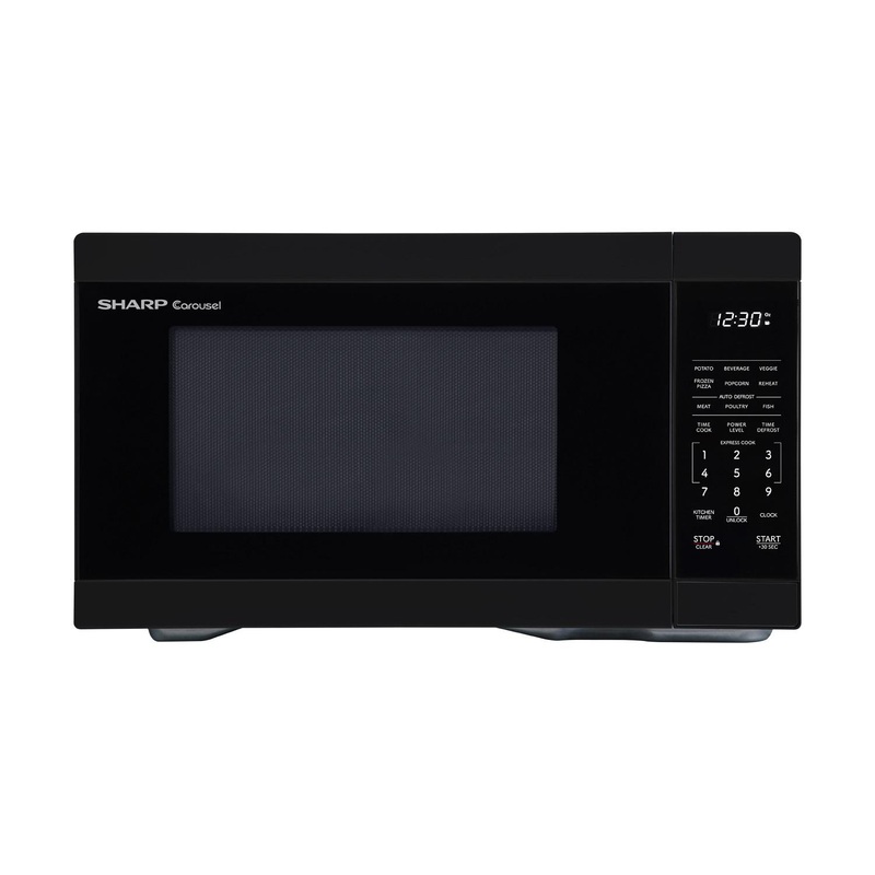 SMC1161KB Sharp 1.1 cu. ft. 1000W Black Countertop Microwave Oven