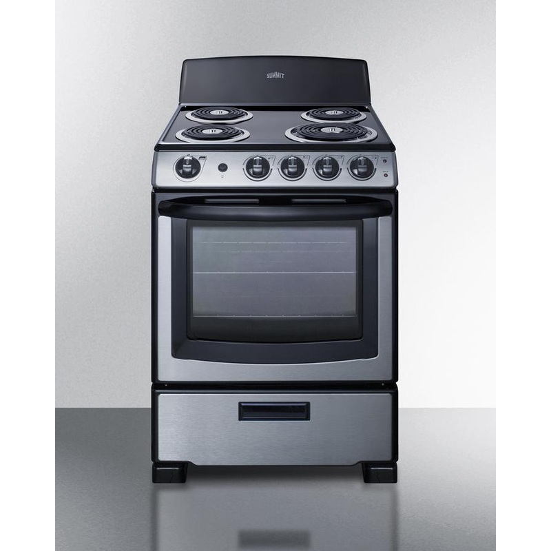 Summit PROEL24SS 24″ Wide Electric Coil Range