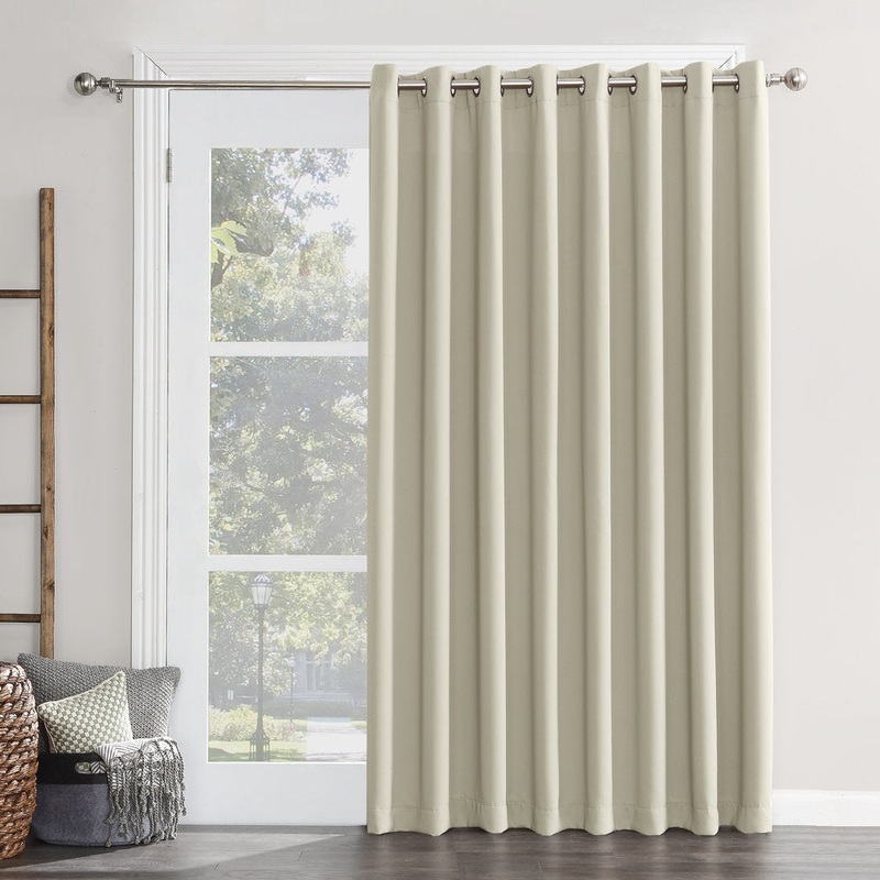 Wayfair Basics Thermal Blackout Grommet Sliding Patio Door Curtain Panel Wayfair Basics Curtain Color: Pearl