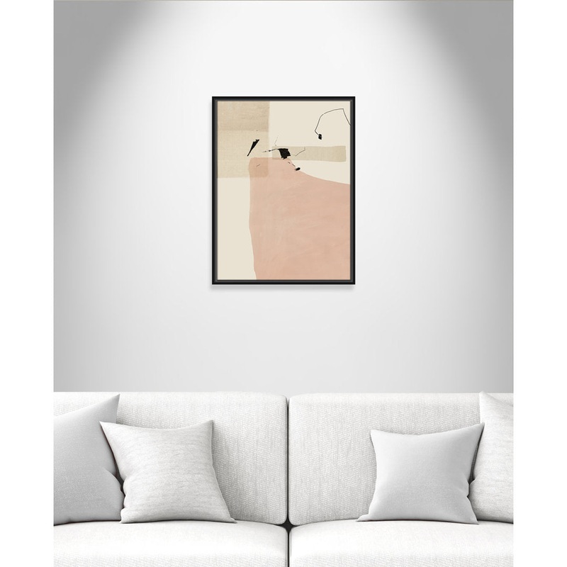 Soft Tempo – Floater Frame Painting on Canvas Joss & Main Frame Color: Black Framed Size: 25.5″ H x 19.5″ W