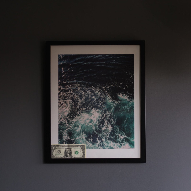 Barreneche Picture Frame Latitude Run Color: Black Picture Size: 30″ x 29″