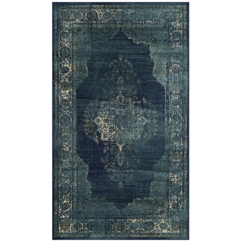 Vintage Performance Oriental Rug Bungalow Rose Rug Size: Rectangle 4′ x 5’7″