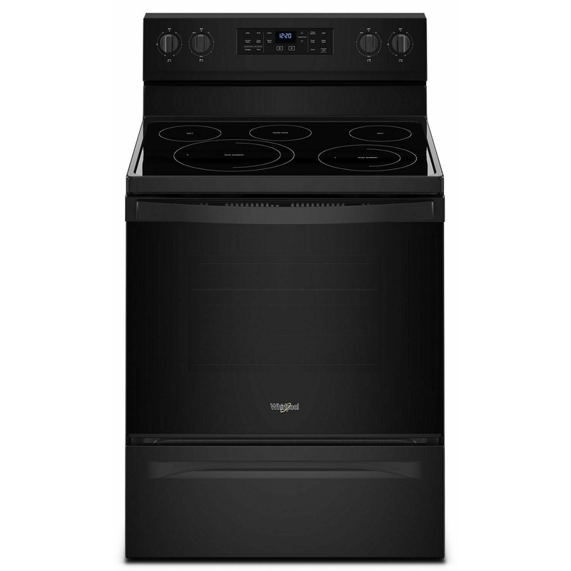 Whirlpool WFE550S0HB 5.3 cu. ft. Whirlpool electric range with Frozen Bake technology – Black