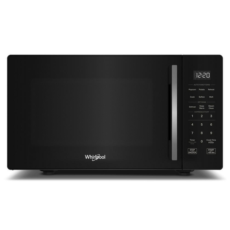 Whirlpool WMCS3019RB 0.9 Cu. Ft. Black Countertop Microwave With Steam Clean – 900 Watt