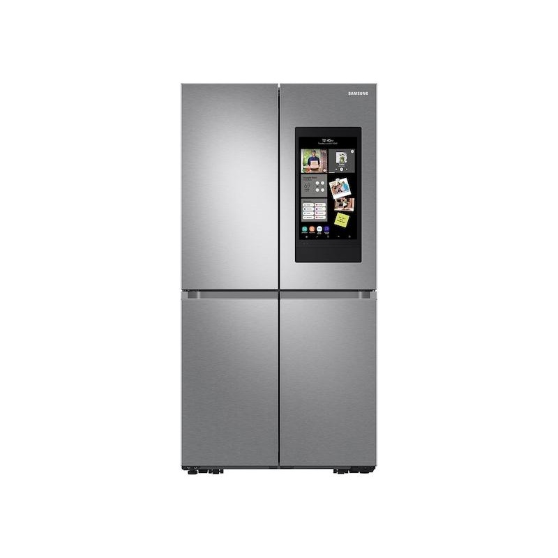 23 cu. ft. Smart Counter Depth 4-Door Flex refrigerator with Family Hub and Beverage Center in Stainless Steel