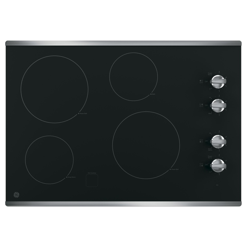 JP3030SWSS GE 30″ Built-In Knob Control Electric Cooktop