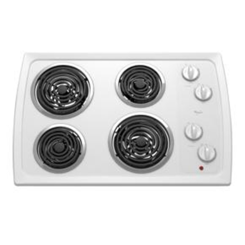 Whirlpool 30-inch Electric Cooktop with Infinite Heat Controls