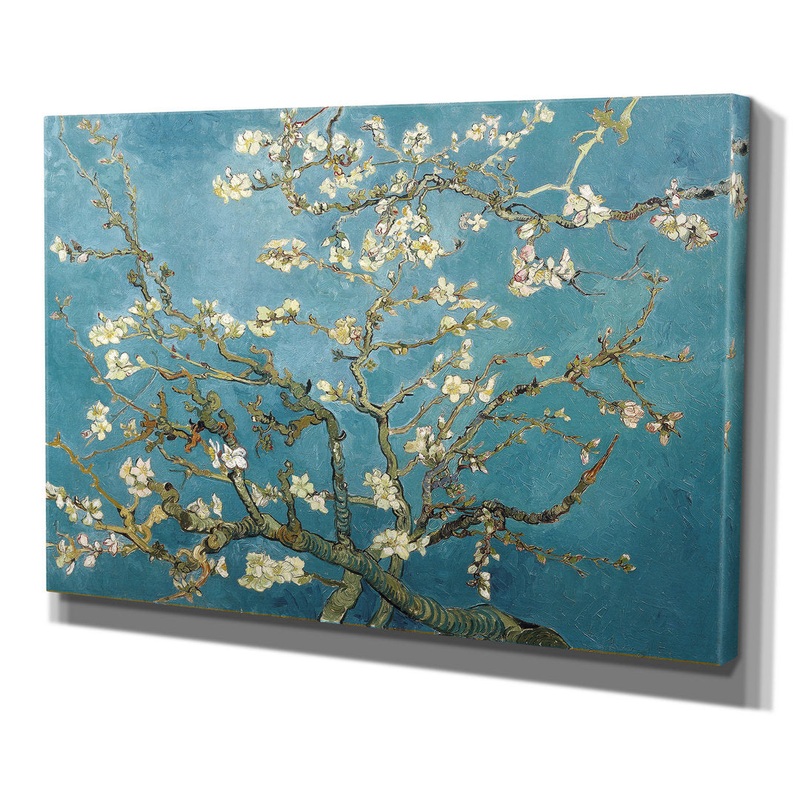Almond Blossom’ Print of Painting on Wrapped Canvas Vault W Artwork Size: 24″ H x 36″ W x 1.5″ D