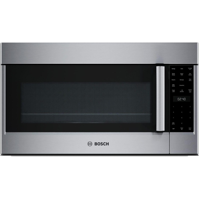 Bosch HMVP054U Benchmark Over-The-Range Microwave 30″ Left Sideopening Door, Stainless Steel Hmvp054U