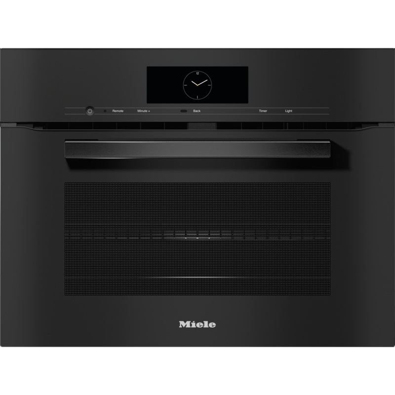Miele H7840BMAMOBSIDIANBLACK H 7840 Bm Am – 24″ Compact Speed Oven In A Perfectly Combinable Design With Automatic Programs And Roast Probe.