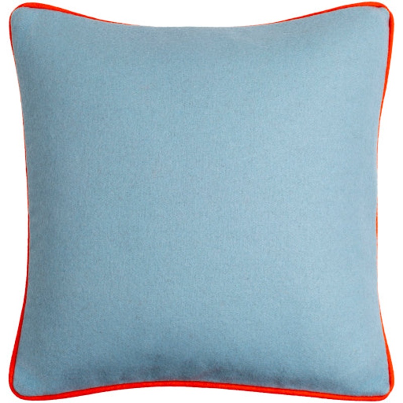 Modern Accent Decor – 18” L x 18” W Neutral Wool Blend Pillow