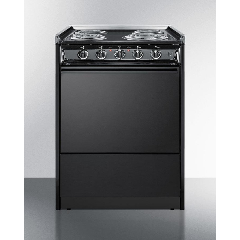 Summit TEM610CR 24″ Wide Electric Coil Range