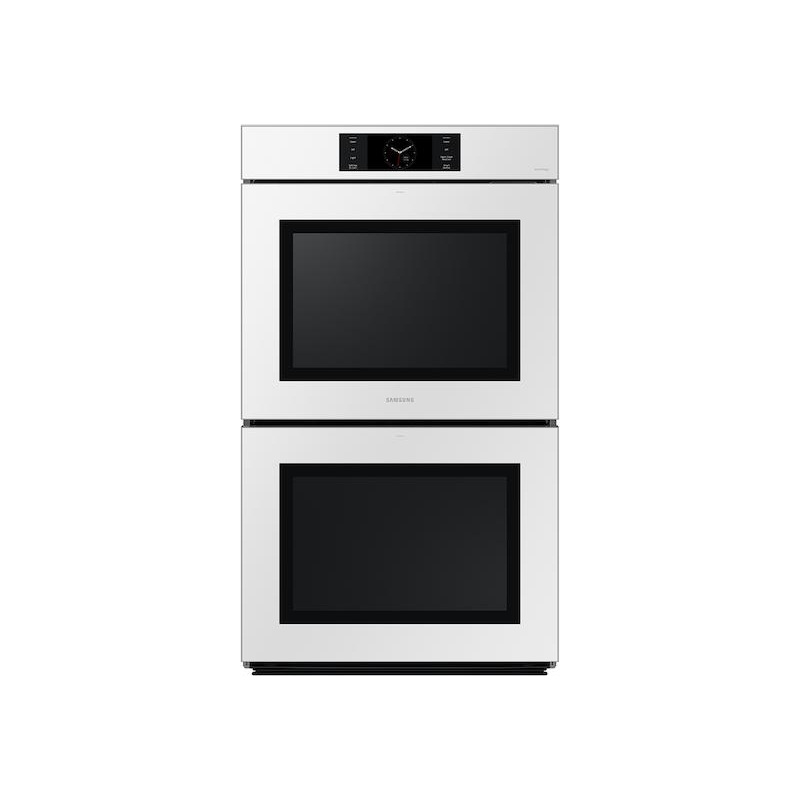 Samsung NV51CB700D12AA Bespoke 30″ White Glass Double Wall Oven with AI Pro Cooking Camera