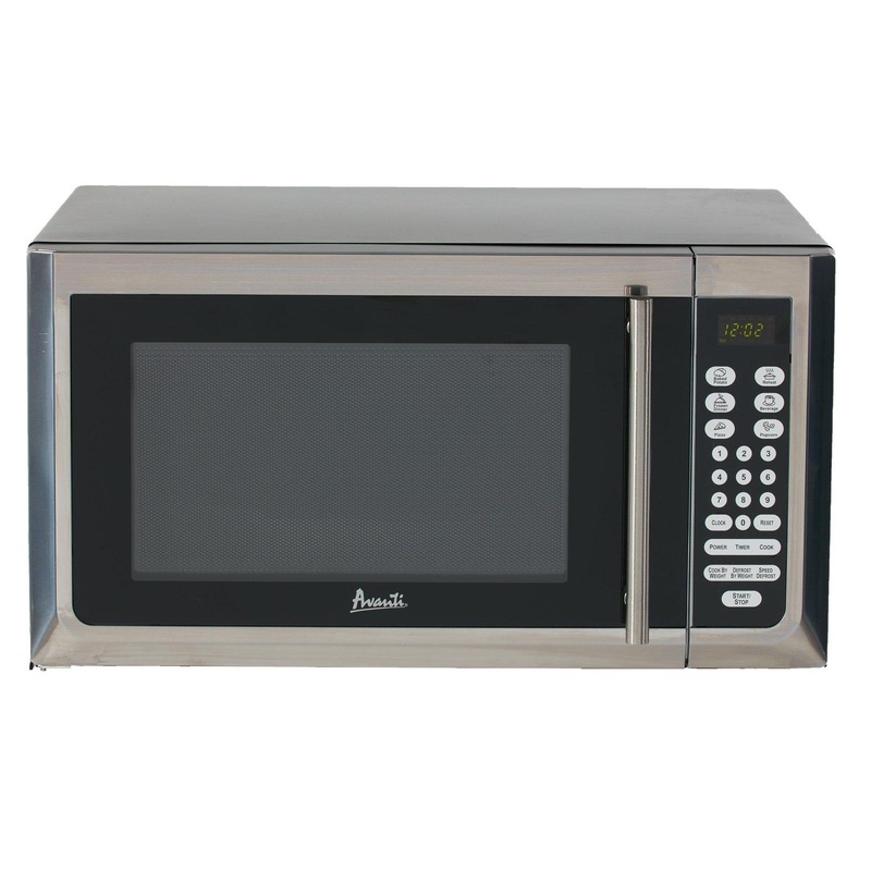 Avanti 1.6 cu. ft. Microwave Oven – Stainless Steel with Black Cabinet / 1.6 cu. ft.
