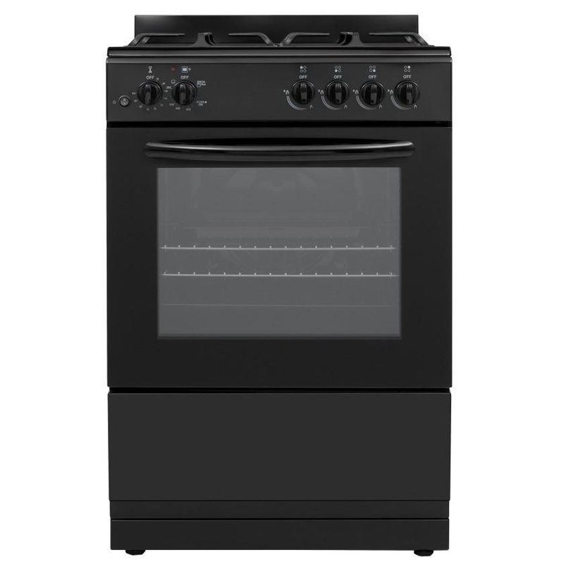 Element Appliance EGR244MCCB Element 2.4 Cu. Ft. 24 Gas Range – Black (Egr244Mccb)