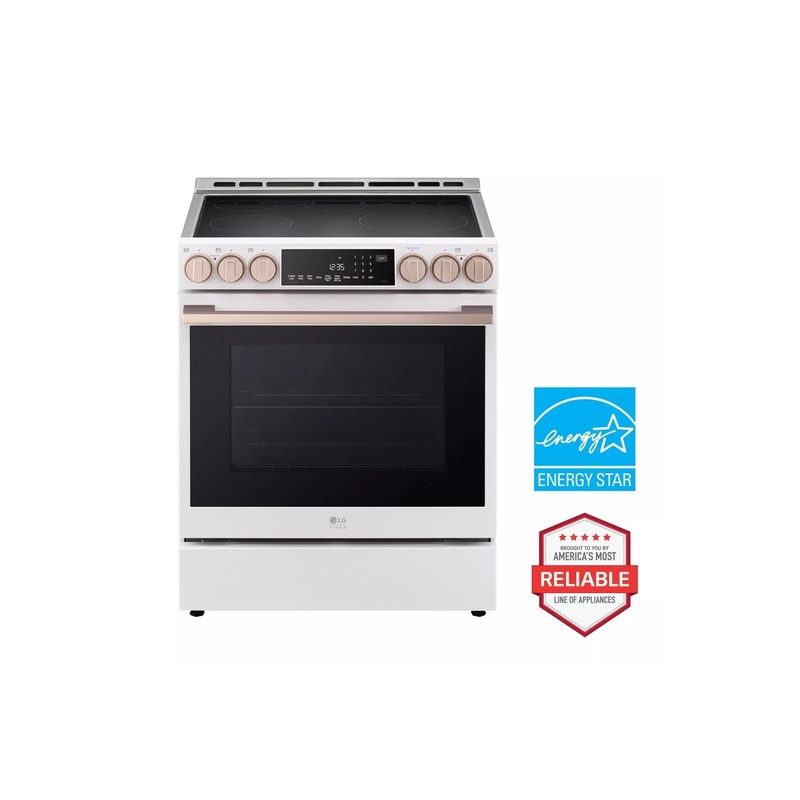 Lg LSIS6338NE Lg Studio 6.3 Cu. Ft. Instaview Induction Slide-In Range With Air Fry And Air Sous Vide
