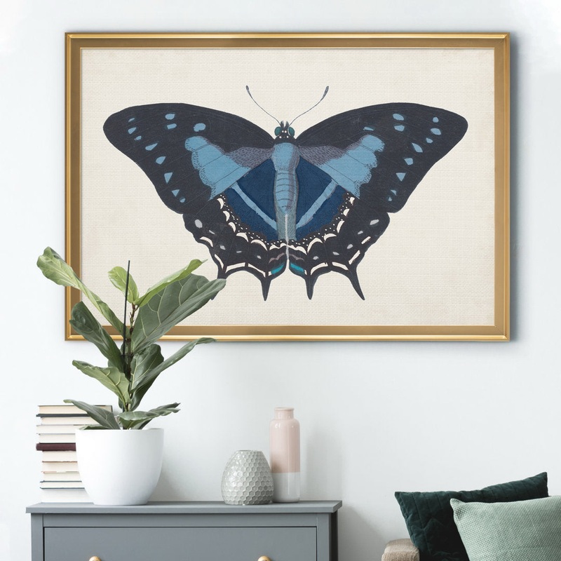 Beautiful Butterfly III’ – Picture Frame Graphic Art on Canvas August Grove Frame Color: Gold Size: 22.5″ H x 30.5″ W x 1.5″ D
