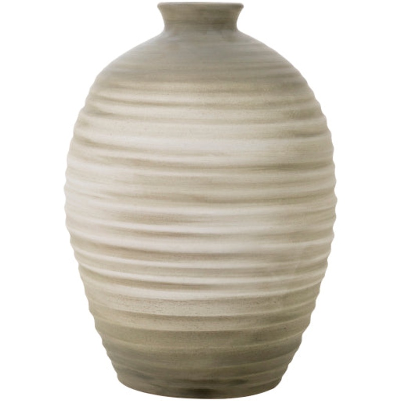Boho Elegance Ceramic Botija 13″H x 10″W x 10″D Vase