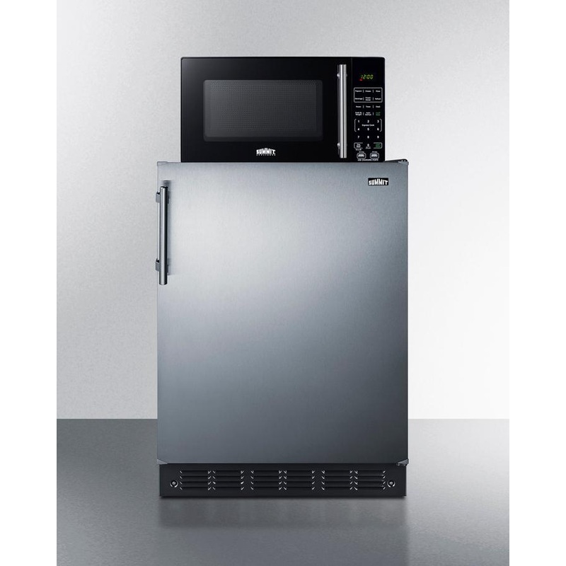 Summit MRF708BLSSA Microwave/Refrigerator Combination With Allocator