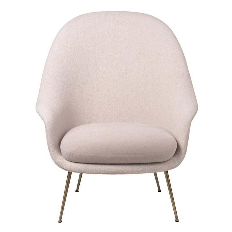 Bat Lounge Chair – High Back With Conic Base
