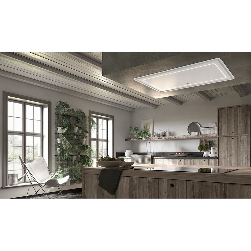 Faber HILTIS36WHNB 36″ X 19″ Ceiling Mount White Island Hood
