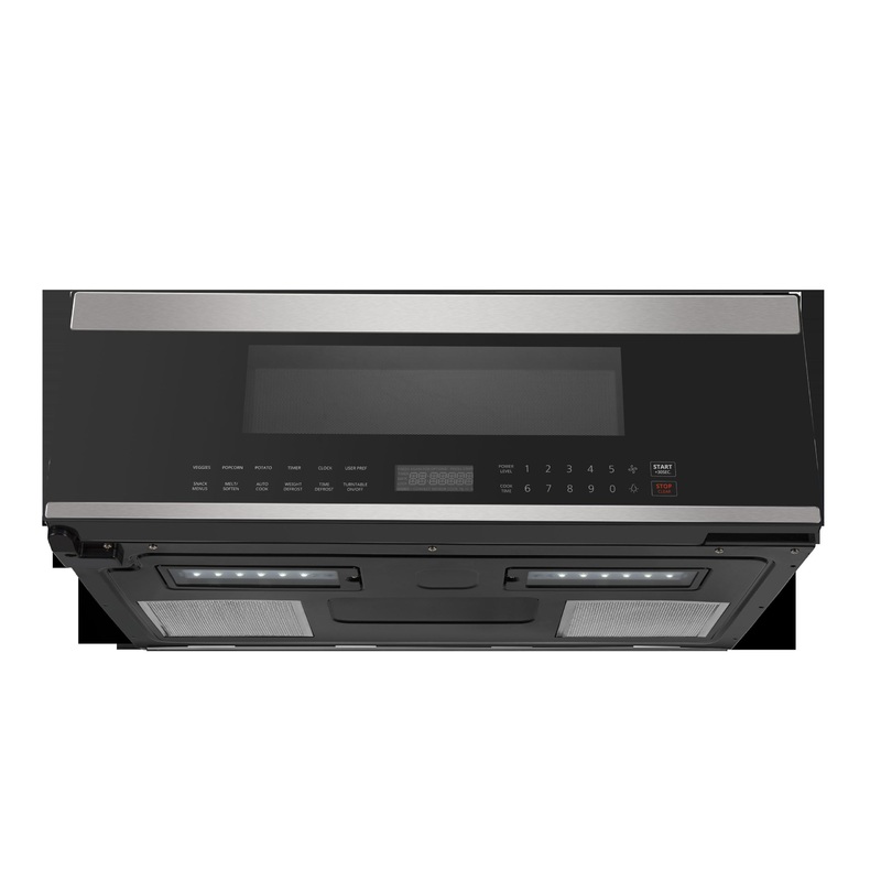 Xo Appliance XOOTR30LPS 30″W Otr 1000W 400Cfm 1.2 Cu Ft – Low Profile Black Glass