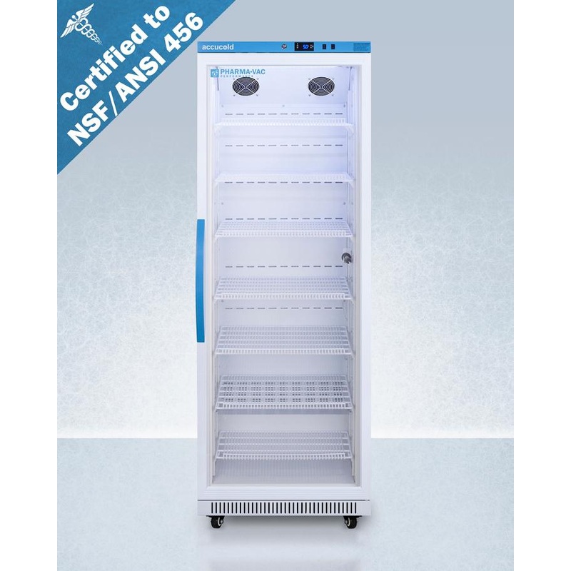 Summit ARG18PV456 18 CU.FT. Upright Vaccine Refrigerator, Certified To Nsf/ansi 456 Vaccine Storage Standard