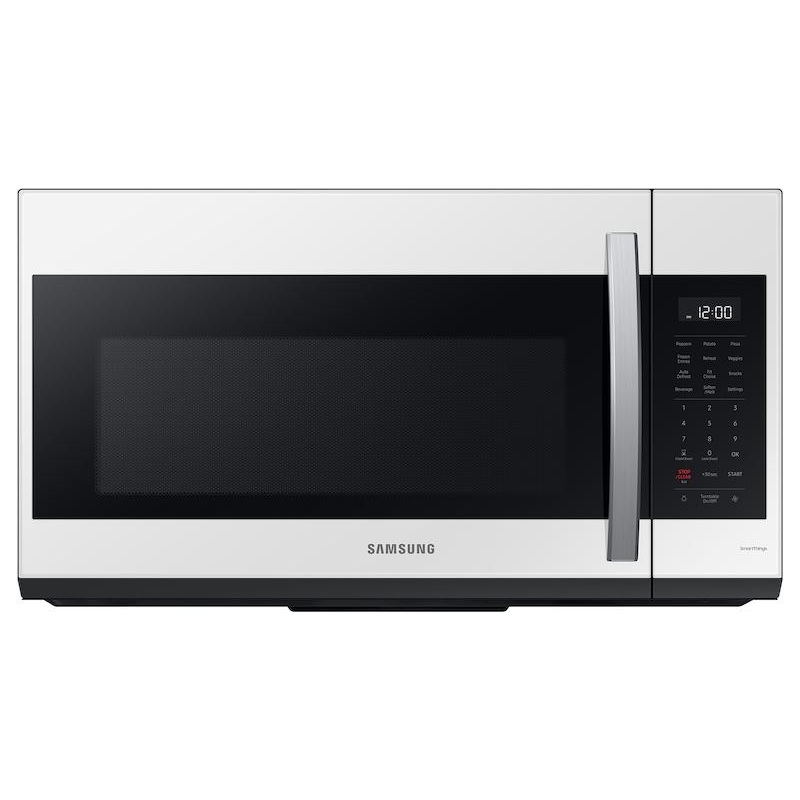 Bespoke Smart 1.9 cu. ft. Over-the-Range Microwave with Sensor Cook in White Glass