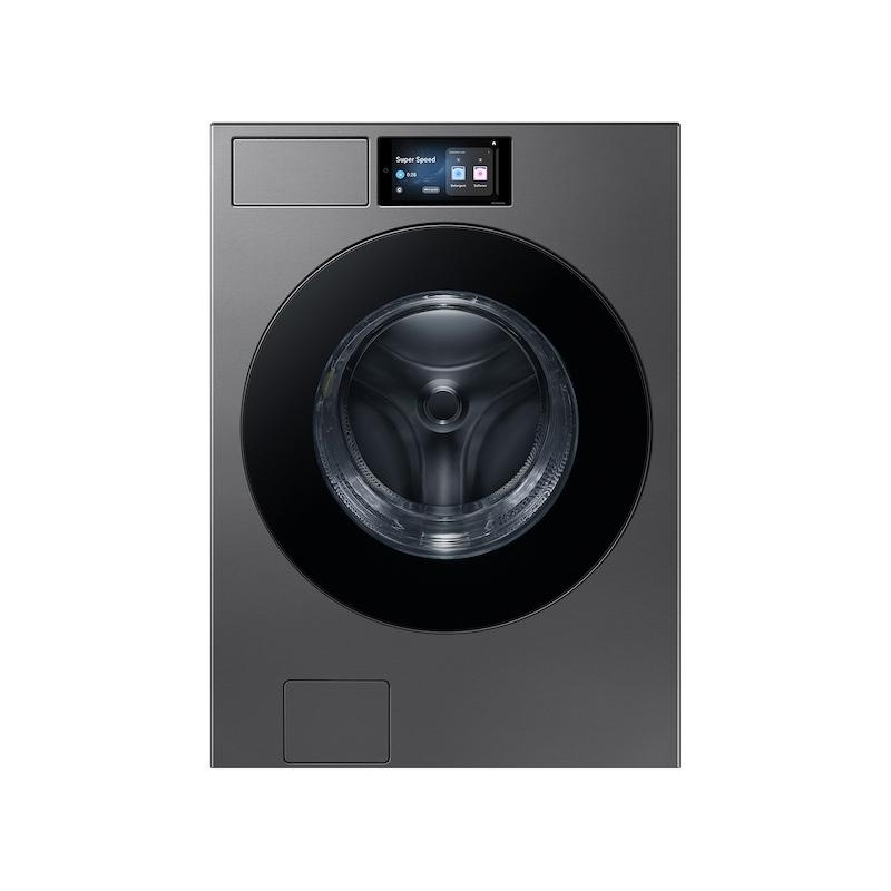 Samsung WF90F53ADS 5.3 cu. ft. Bespoke AI Ultra Capacity Front Load Washer with AI Home and AI OptiWash+ in Dark Steel