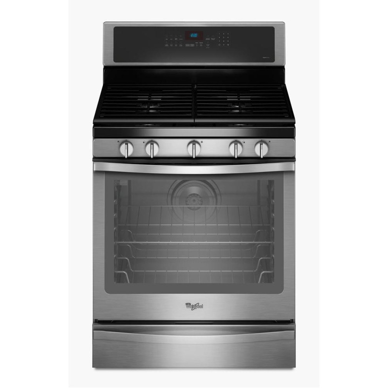 Whirlpool WFG715H0ES 5.8 Cu. Ft. Freestanding Gas Range with AquaLift Self-Cleaning Technology