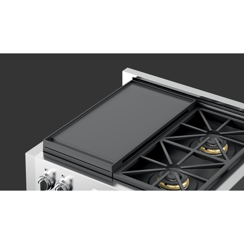30″ Heavy duty enameled cast-iron griddle