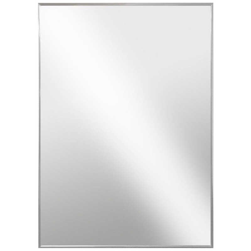 Abdelrauof Accent Mirror Latitude Run Size: 40″ x 30″ Finish: Aluminum Chrome