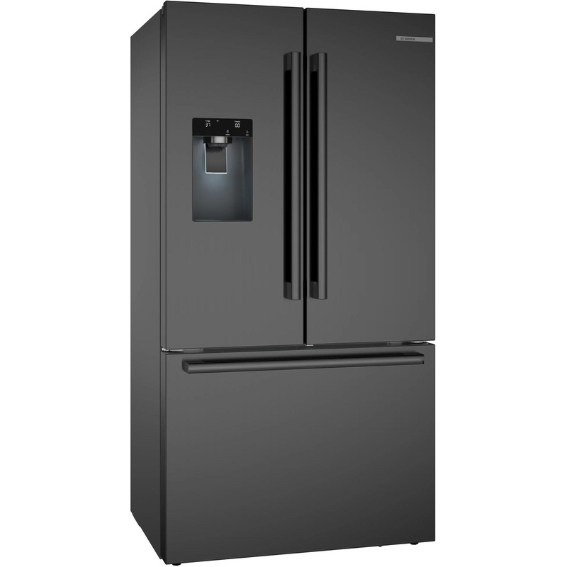 Bosch B36CD52SNB 500 Series, French Door Bottom freezer, multi door, 36”, Black inox-antifingerprint, Total No Frost