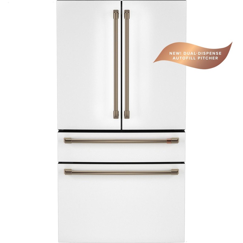 Cafe CJE23DP4WW2 CAF(EBACK) ENERGY STAR 23.2 Cu. Ft. Smart Counter-Depth 4-Door French-Door Refrigerator With Dual-Dispense AutoFill Pitcher