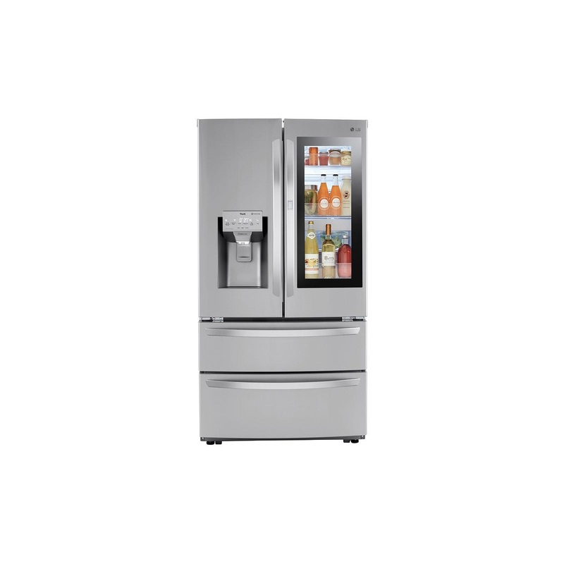 Lg LRMVS2806S 28 cu. ft. Smart InstaView Door-in-Door Double Freezer Refrigerator with Craft Ice