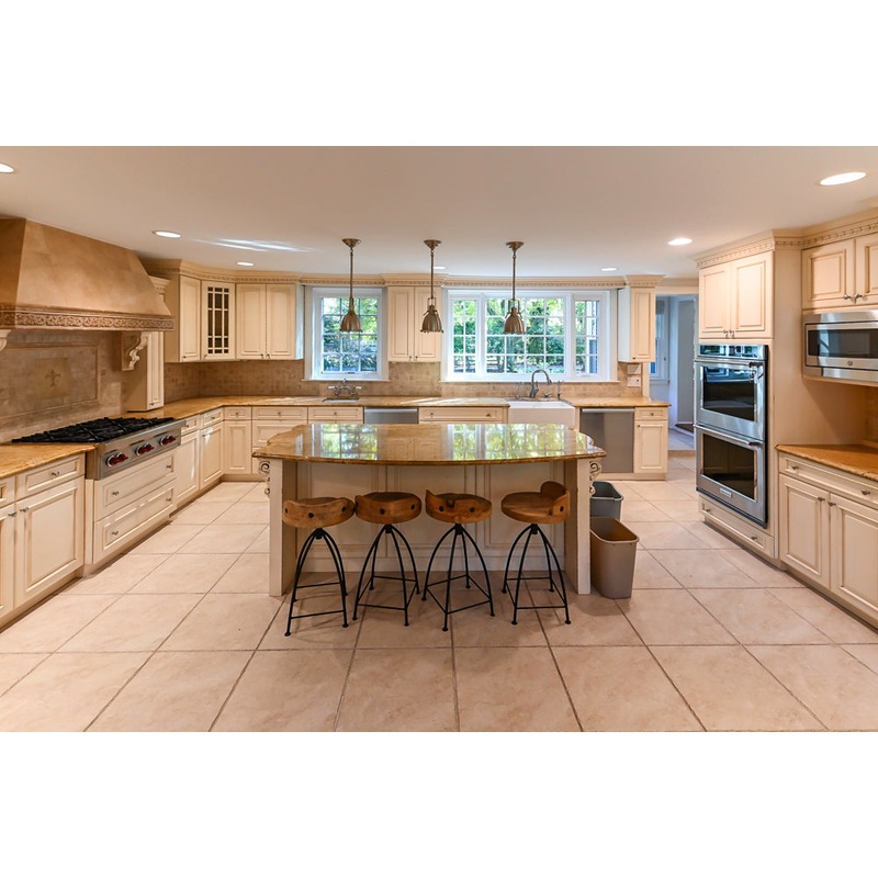 Superior Woodcraft Traditional Cream Kitchen with Island & Butler’s Pantry