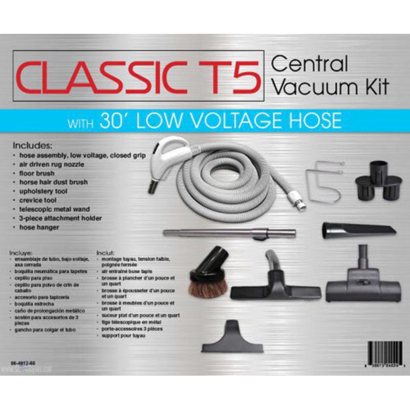 Titan Classic T5 Central Vacuum Kit 30ft Low Voltage