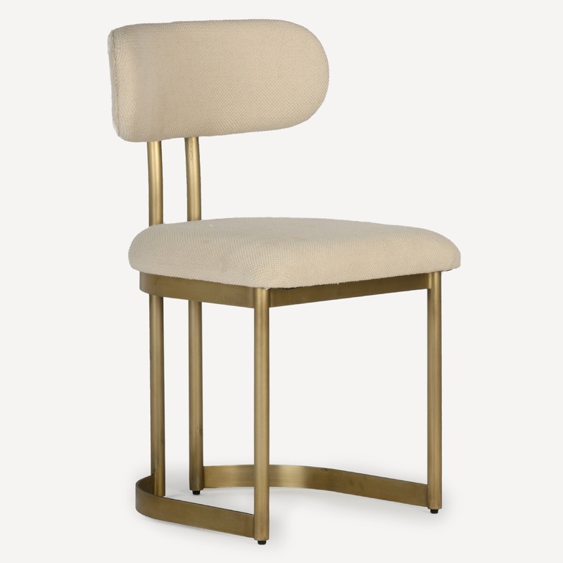 Vogue Retro-Chic Dining Chair – Cream